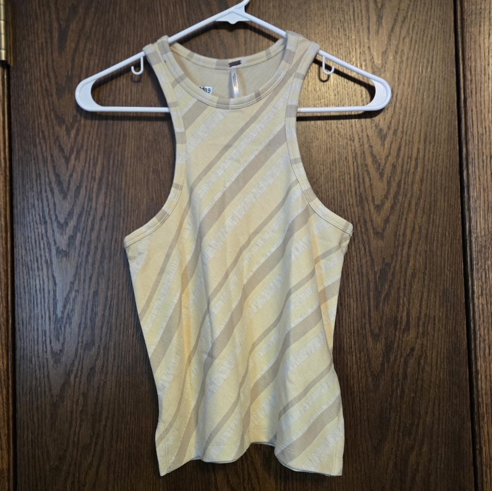 Free People Sidelines Tank Ivory New